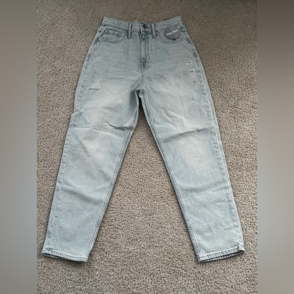 GAP girls Light Blue Jeans mom jeans adjustable waist size 16